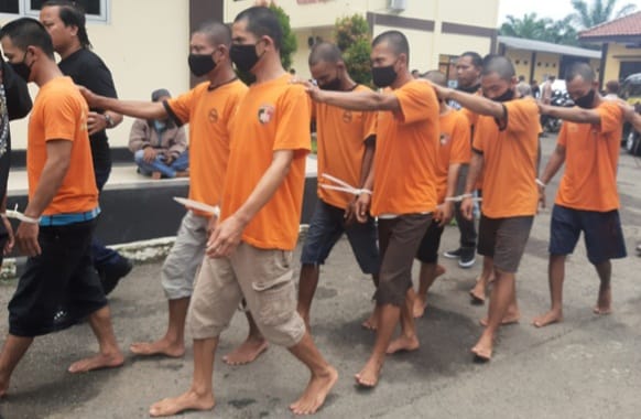 10 Pelaku Curanmor Di Lebak Diciduk Polisi, 17 Motor Berhasil Diamankan