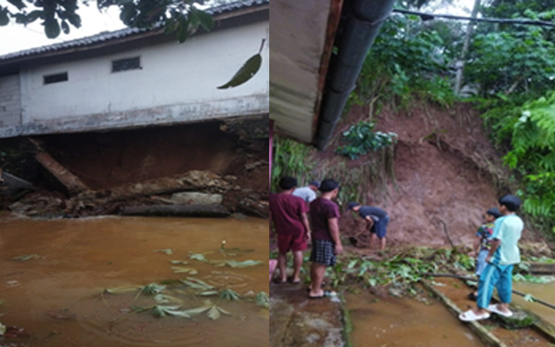 Bencana Longsor Terjang Ciamis Sejumlah Rumah Rusak-Jalan Tertimbun