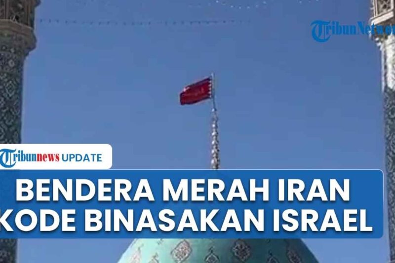 Iran Kibarkan Bendera Merah di Masjid Qom, Simbol Amarah & Balas Dendam atas Kematian Khamenei – Tribun Video
